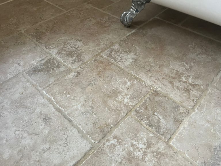 Natural stone floor — after repair
